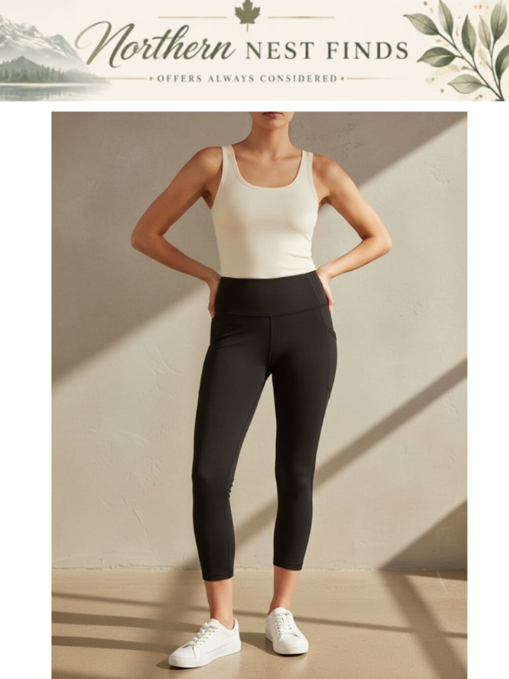 Danskin 3/4 Leggings High Rise Compression Capri Yoga Workout